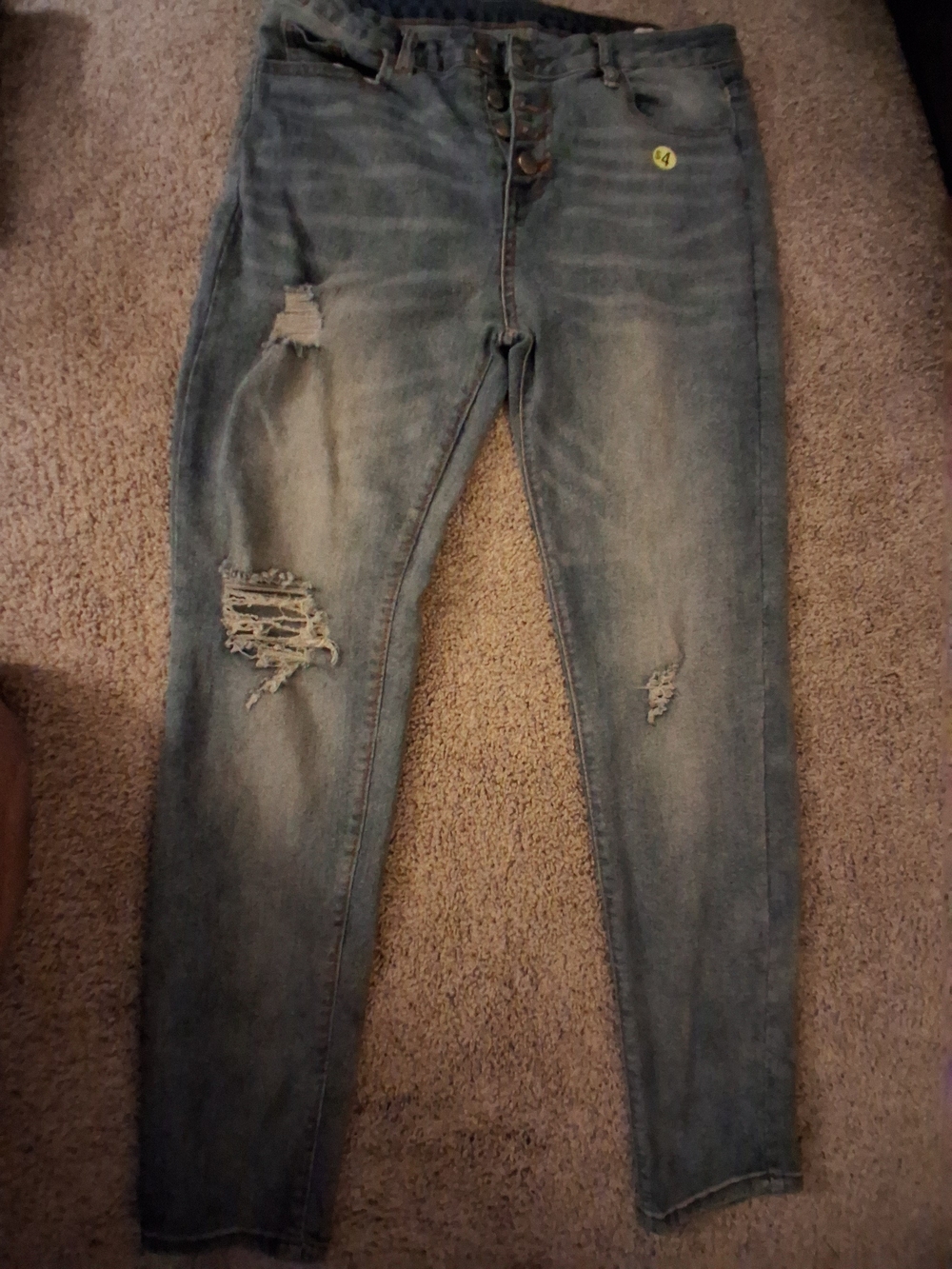 Women’s Distressed High-Rise Skinny Jeans - Blue